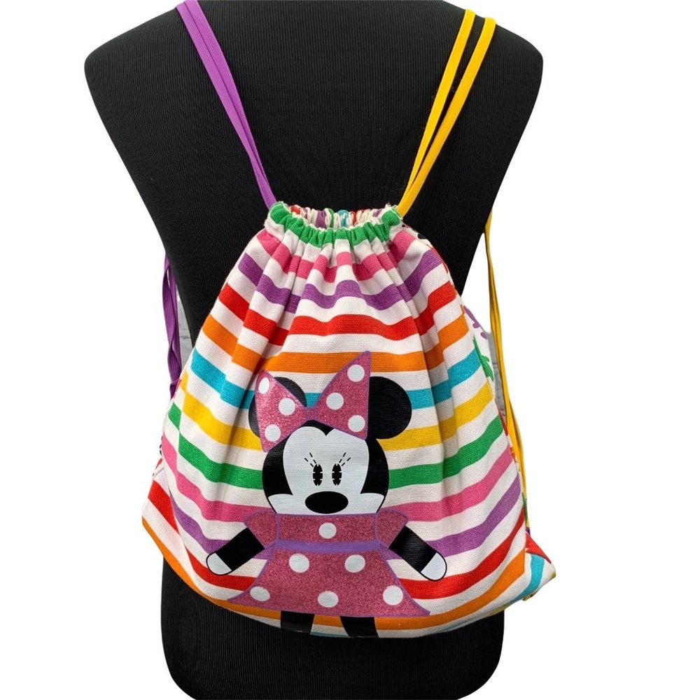 Little Miss Matched Disney String Bag Backpack Drawstring Minnie Friends